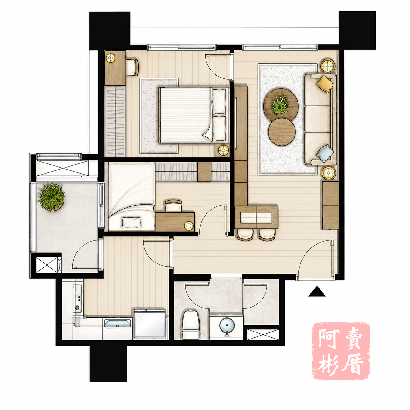 心禾匯 A1 格局圖