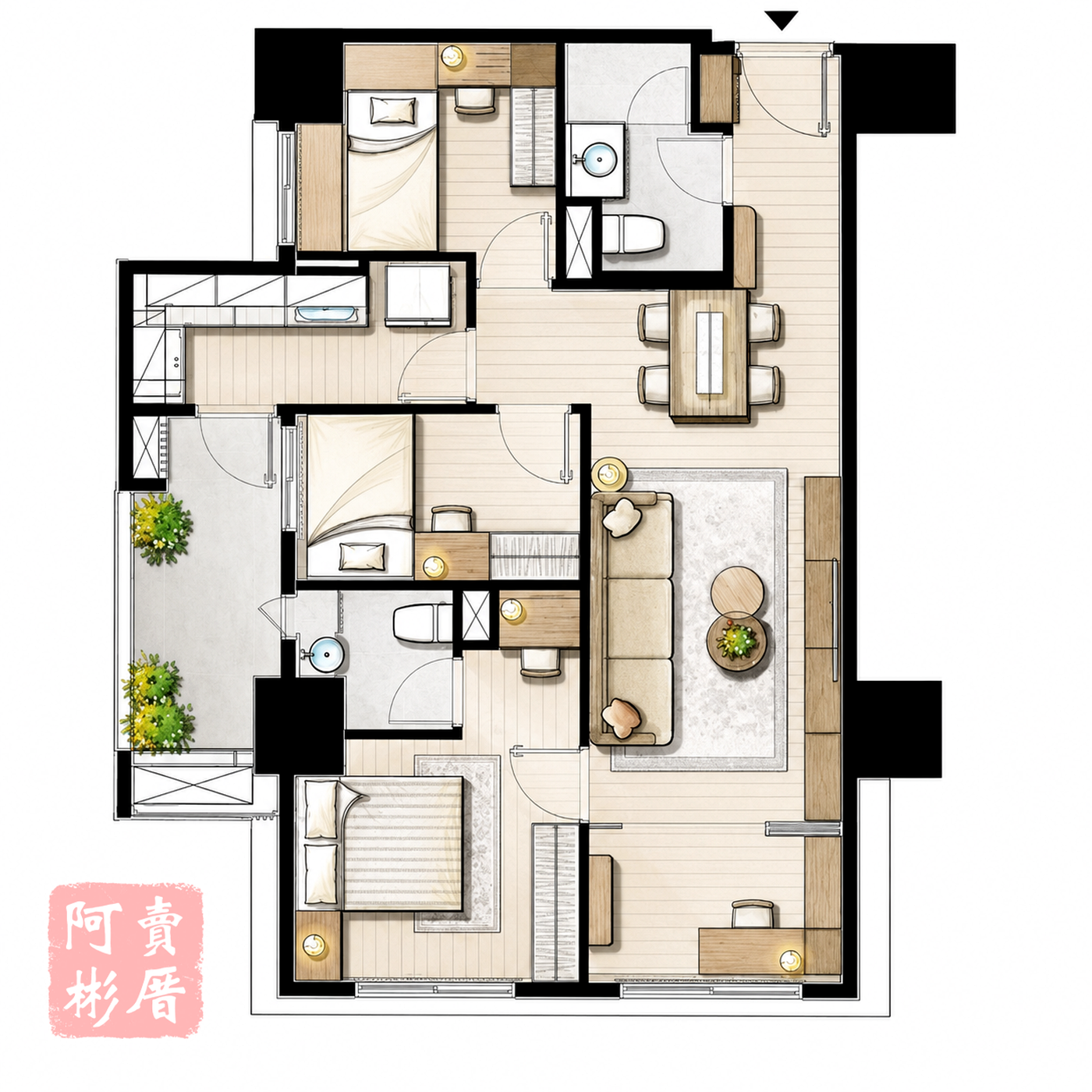 心禾匯 A13 格局圖